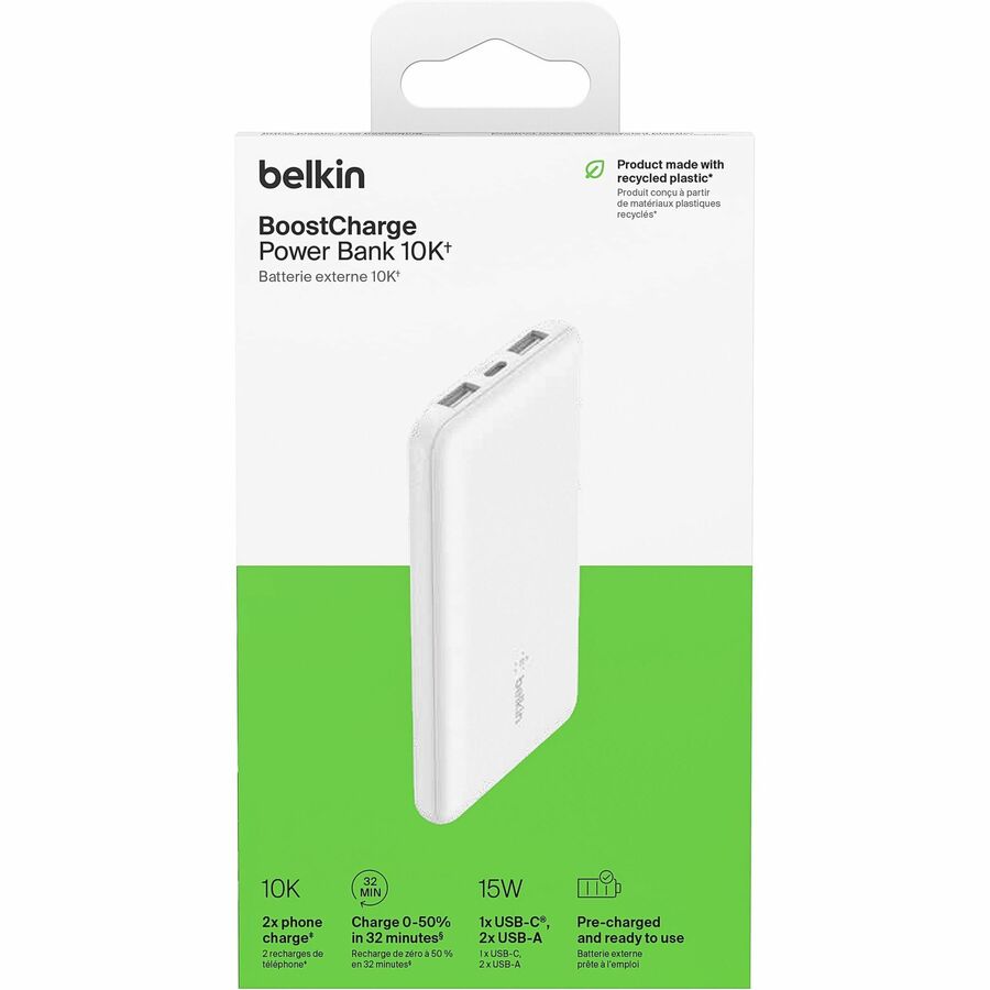 Belkin BoostCharge 10000 mAh Power Bank BPB011BTWH