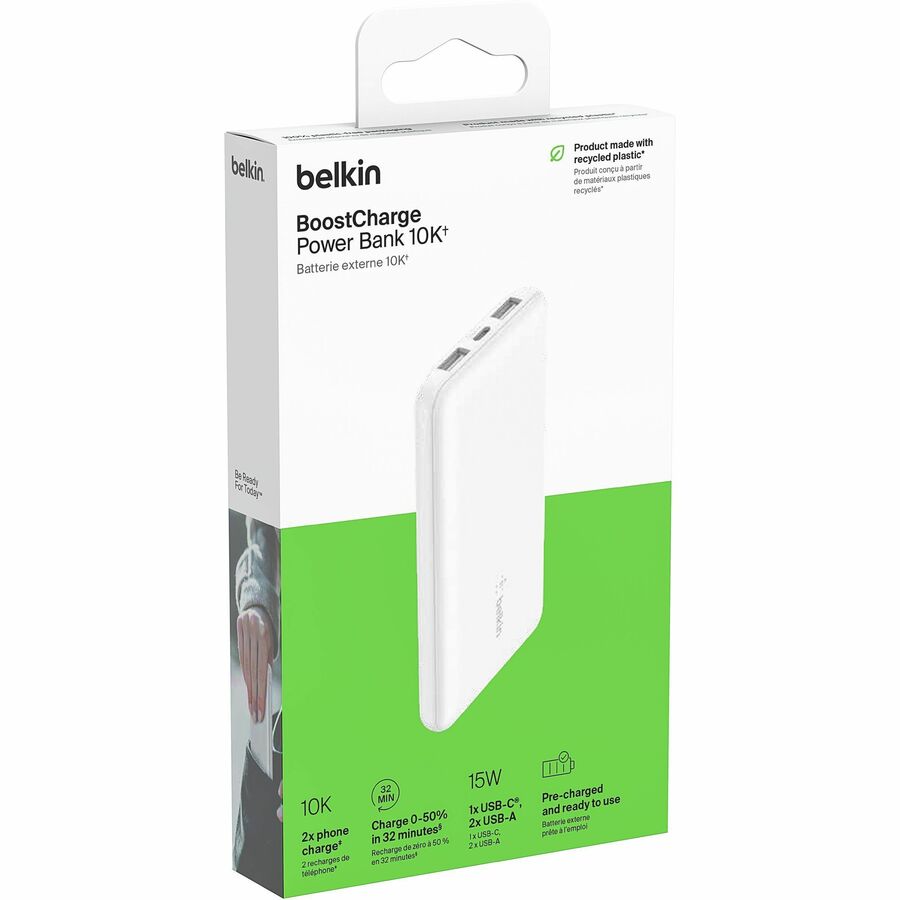 Belkin BoostCharge 10000 mAh Power Bank BPB011BTWH