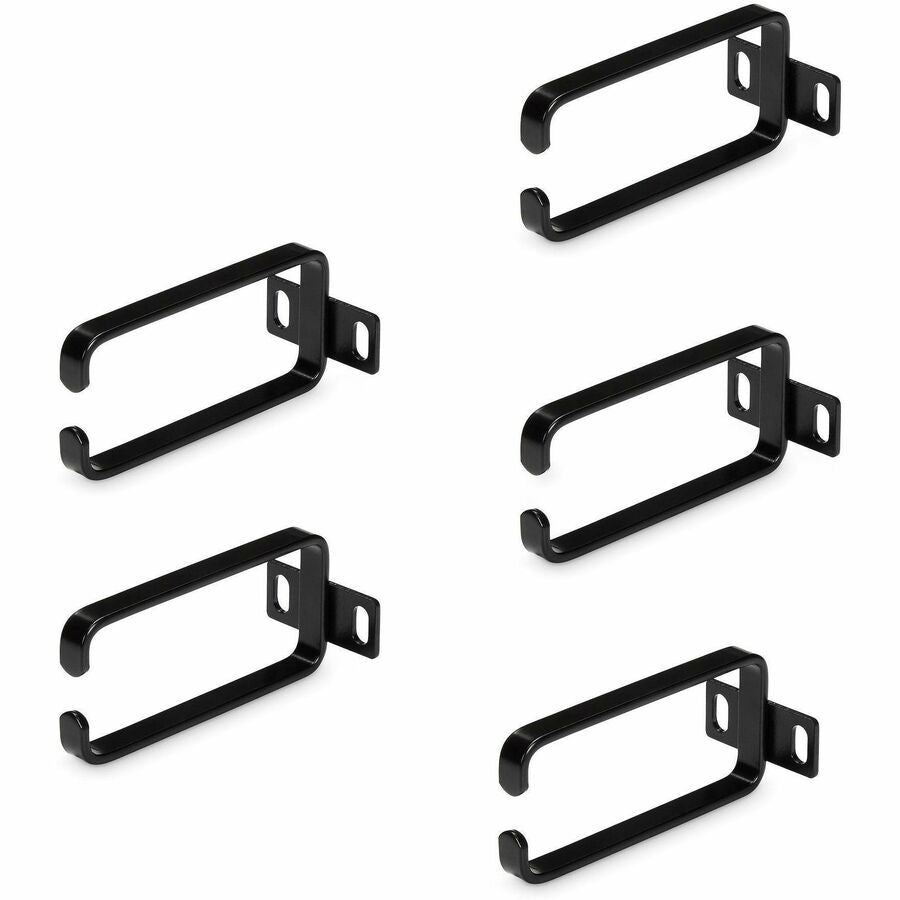 StarTech.com 5-Pack 1U Vertical Cable Management D-Ring Hooks, Server Rack Cable Management, Cable Manager, Network Rack Wire Organizers CMHOOK1UN5PK