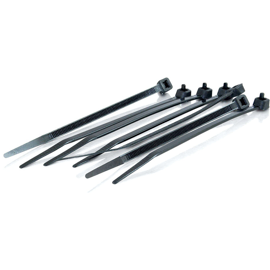 C2G 190mm Releasable Cable Ties - Black - 100Pk 88138