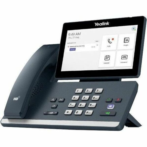 Yealink IP Phone - Corded - Bluetooth, Wi-Fi - Wall Mountable, Desktop - Classic Gray MP58-WH E2 TEAMS