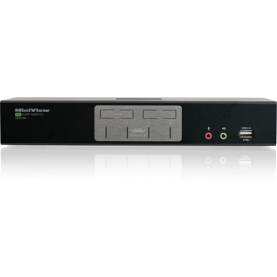 IOGEAR MiniView 4-Port HDMI Multimedia KVM Switch with Audio GCS1794