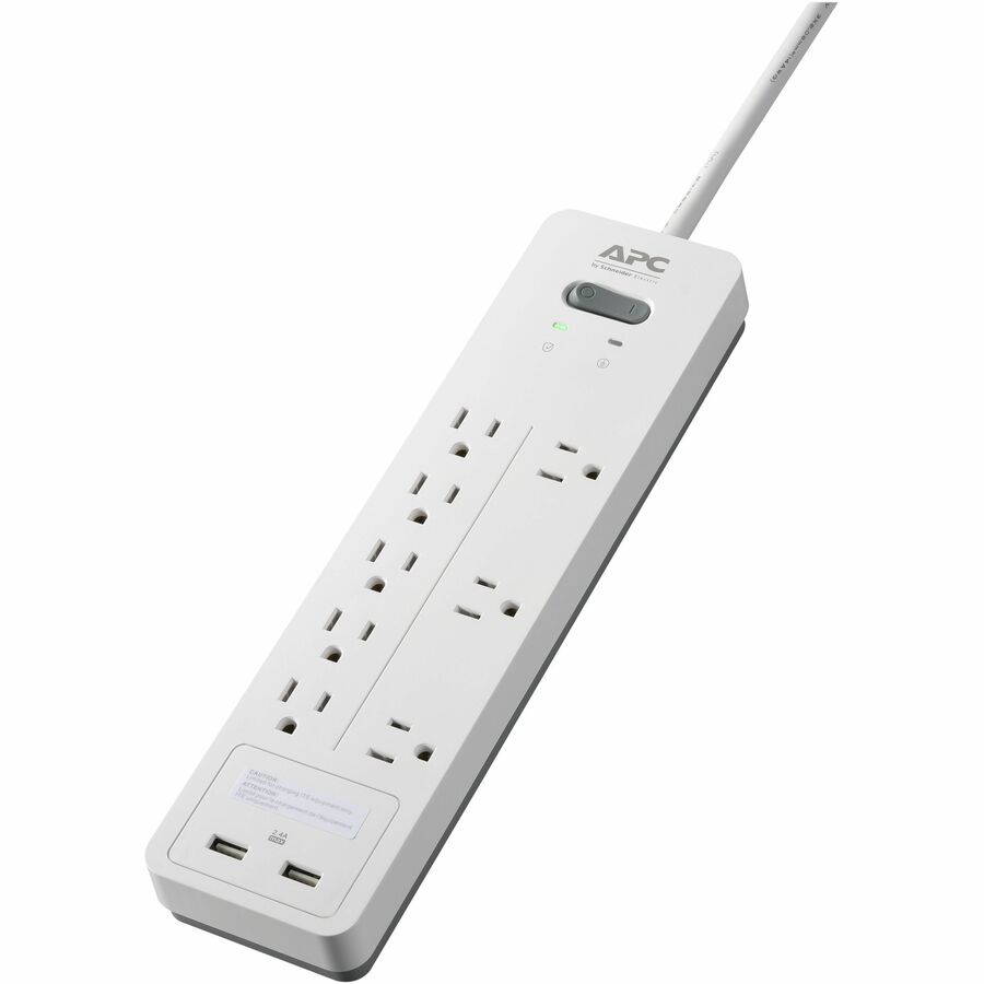 APC by Schneider Electric SurgeArrest Home/Office 8-Outlet Surge Suppressor/Protector PH8U2W