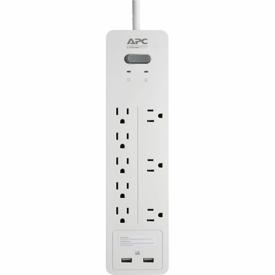 APC by Schneider Electric SurgeArrest Home/Office 8-Outlet Surge Suppressor/Protector PH8U2W