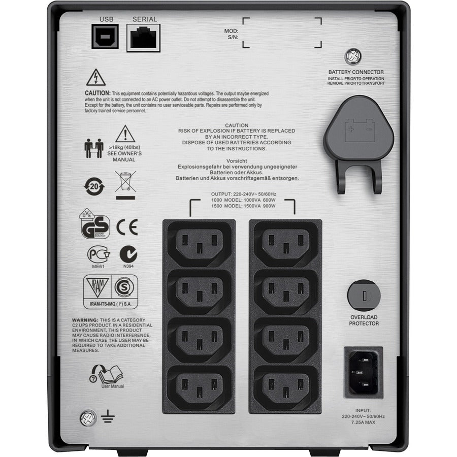 APC by Schneider Electric Smart-UPS C 1000VA LCD 230V SMC1000I