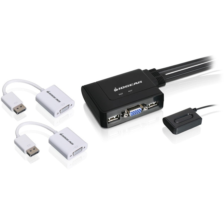 IOGEAR 2-Port VGA and DisplayPort KVM Switch Kit GCS22DPKIT