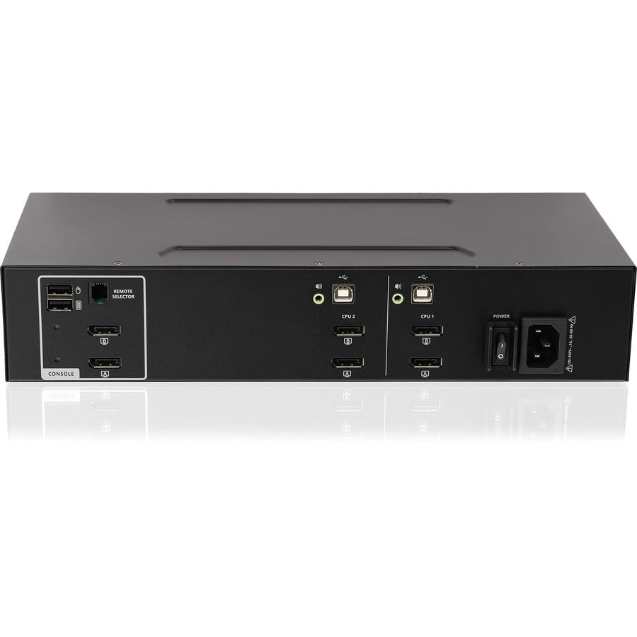 IOGEAR 2-Port Dual View DisplayPort KVM Switch w/Audio GCS1422TAA4