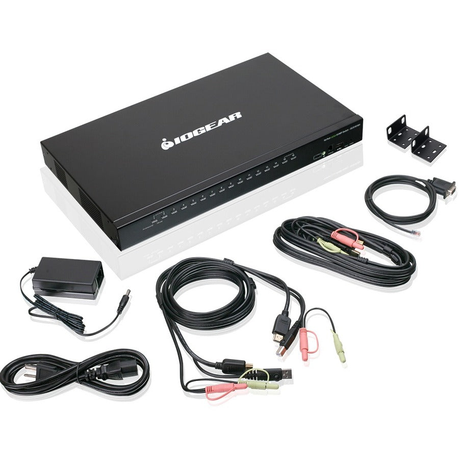 IOGEAR 16-Port USB HDMI KVM Switch with Audio (TAA Compliant) GCS1816H