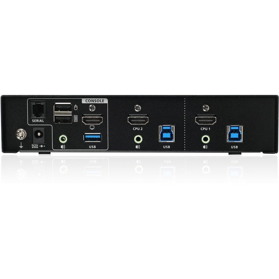 IOGEAR 2-Port 4K KVMP Switch with HDMI Connection, USB 3.0 Hub, and Audio (TAA) GCS1932H