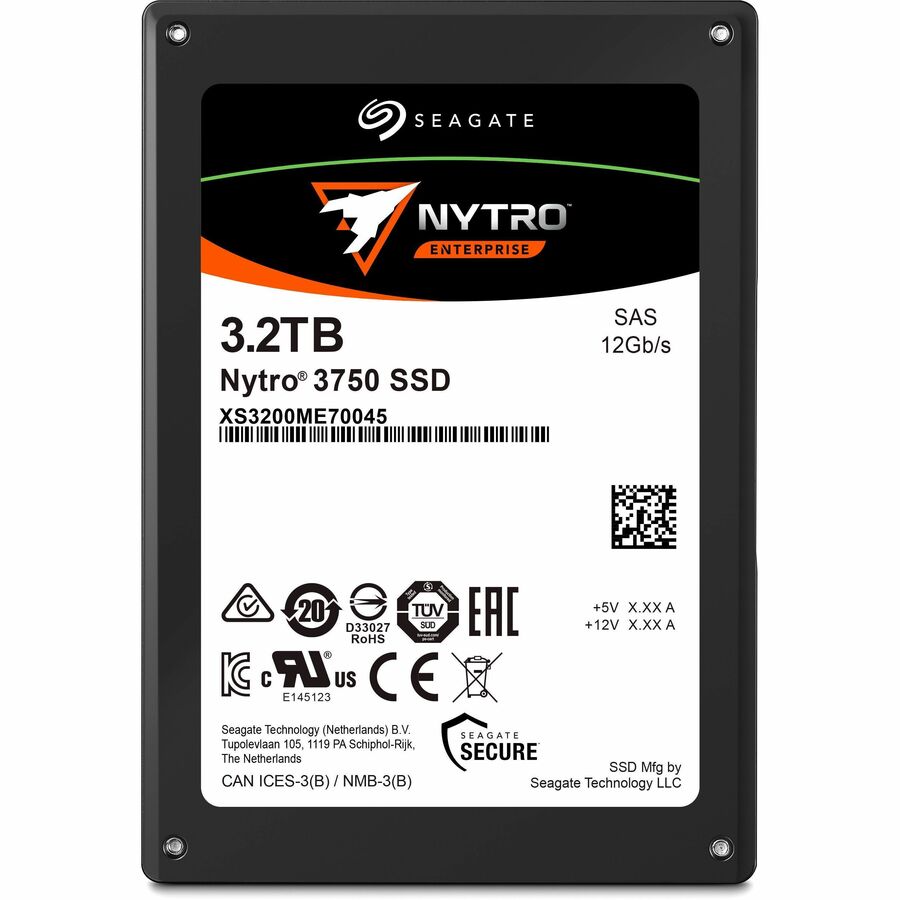 Seagate Nytro 3000 XS3200ME70045 3.20 TB Solid State Drive - 2.5" Internal - SAS (12Gb/s SAS) - Write Intensive XS3200ME70045