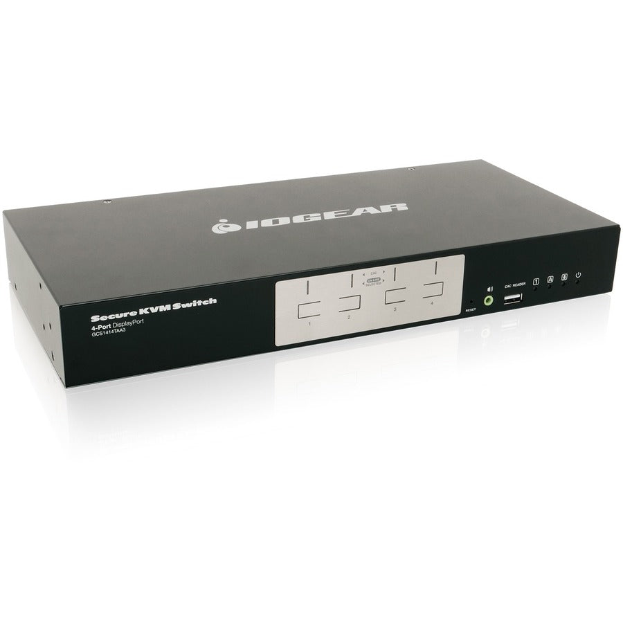 IOGEAR 4-Port DisplayPort Secure KVM Switch (TAA) GCS1414TAA3