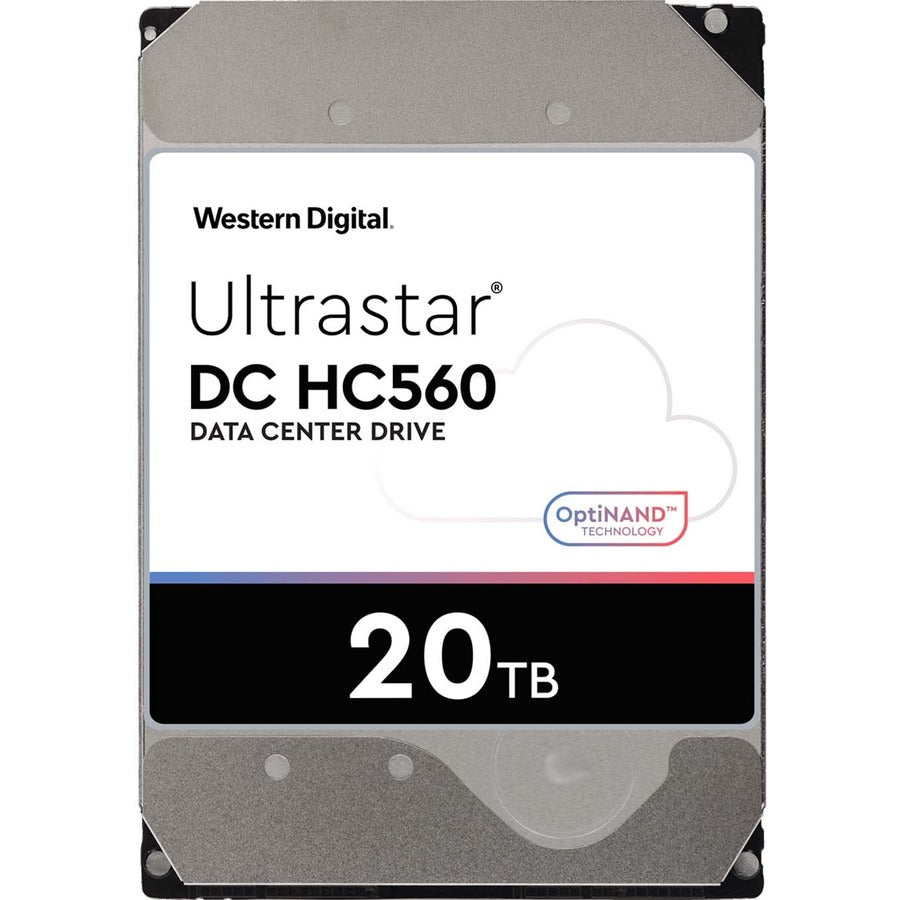 WD Ultrastar DC HC560 WUH722020BL5201 20 TB Hard Drive - 3.5" Internal - SAS (12Gb/s SAS) - Conventional Magnetic Recording (CMR) Method 0F38651