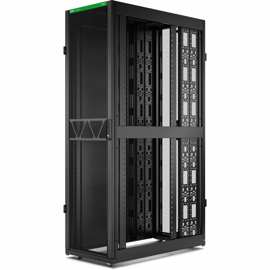 APC by Schneider Electric NetShelter SX Server Rack Gen 2, 45U, 2124H x 600W x 1200D mm, with Sides, Black AR3305B2