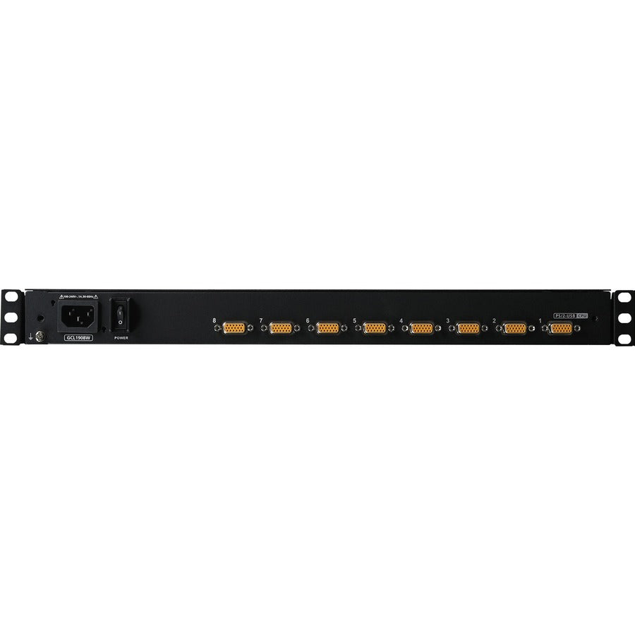 IOGEAR 18.5" Widescreen Short Depth 8-Port LCD KVM Switch (TAA Compliant) GCL1908W