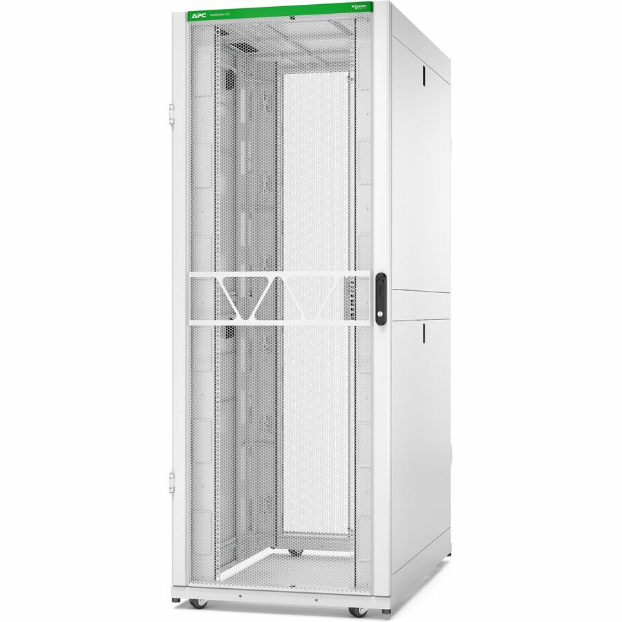 APC by Schneider Electric NetShelter SX Server Rack Gen 2, 42U, 1991H x 750W x 1200D mm, with Sides, White AR3350W2