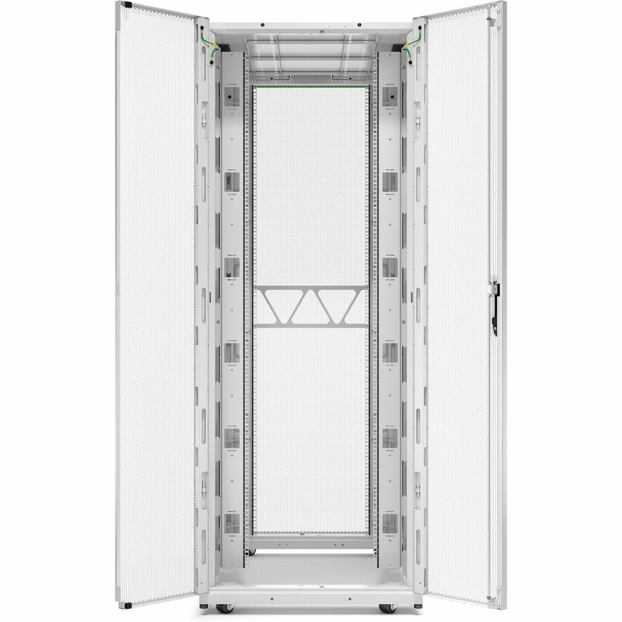 APC by Schneider Electric NetShelter SX Server Rack Gen 2, 42U, 1991H x 750W x 1200D mm, with Sides, White AR3350W2