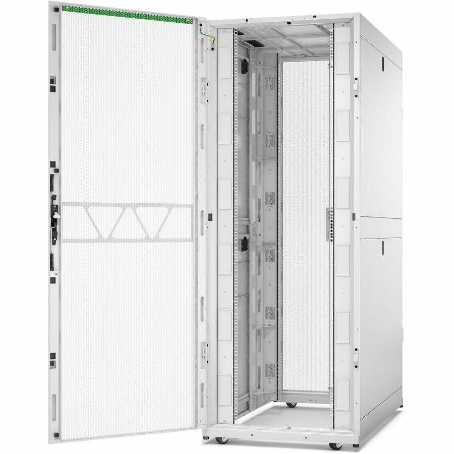 APC by Schneider Electric NetShelter SX Server Rack Gen 2, 42U, 1991H x 750W x 1200D mm, with Sides, White AR3350W2