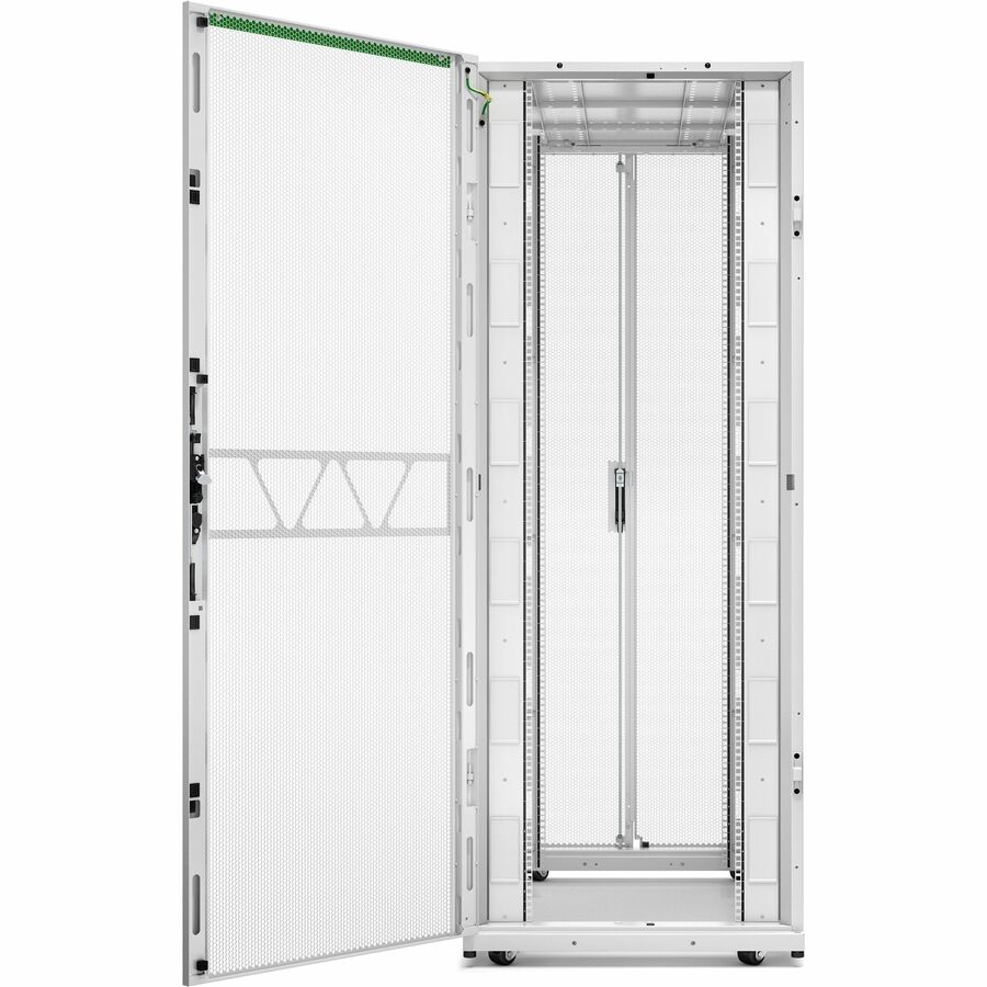 APC by Schneider Electric NetShelter SX Server Rack Gen 2, 42U, 1991H x 750W x 1200D mm, with Sides, White AR3350W2