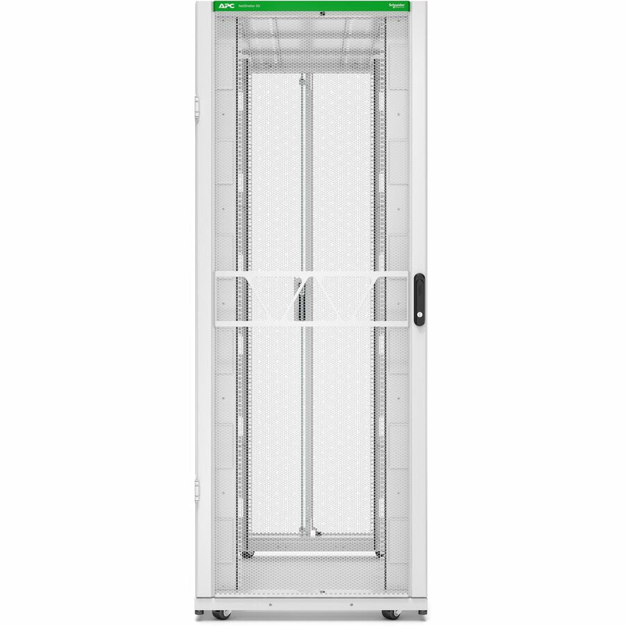 APC by Schneider Electric NetShelter SX Server Rack Gen 2, 42U, 1991H x 750W x 1200D mm, with Sides, White AR3350W2