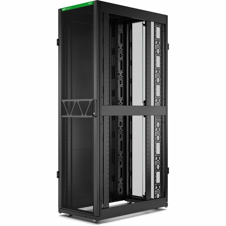 APC by Schneider Electric NetShelter SX Server Rack Gen 2, 45U, 2124H x 600W x 1070D mm, with Sides, Black AR3105B2