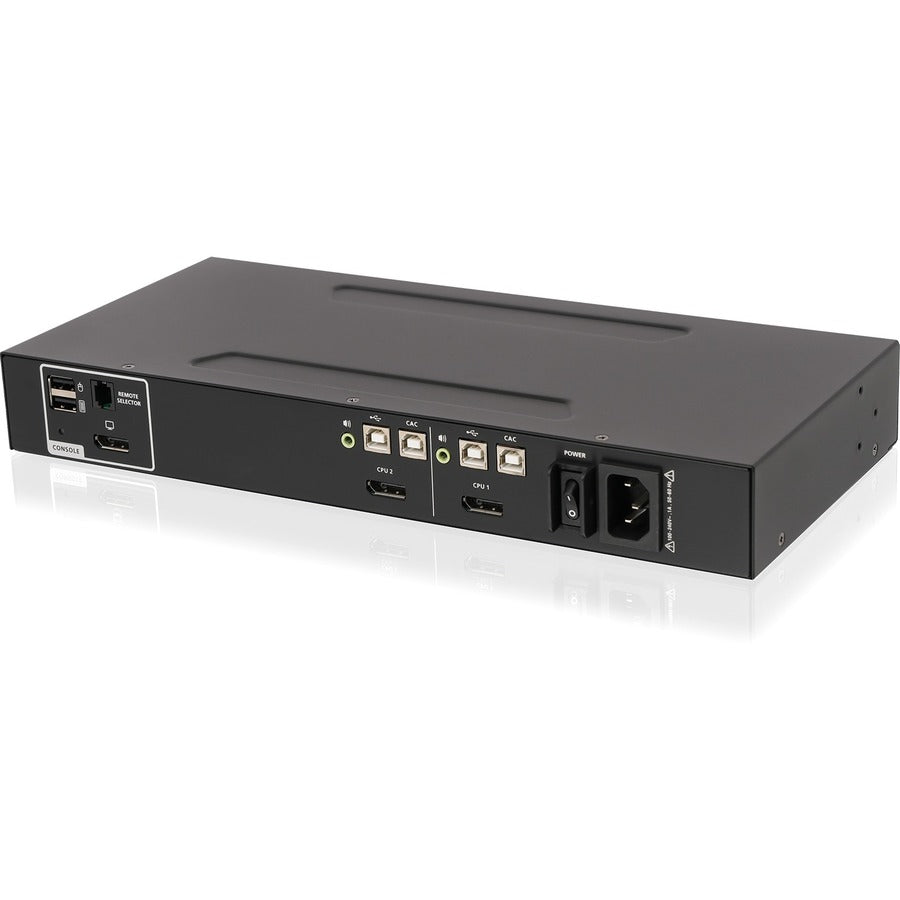 IOGEAR 2-Port Single View DisplayPort KVM Switch w/Audio and CAC support GCS1412TAA4C