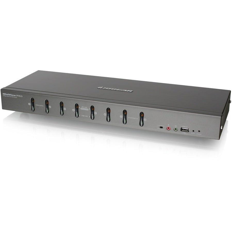 IOGEAR 8-Port DVI KVMP switch with VGA Support GCS1108