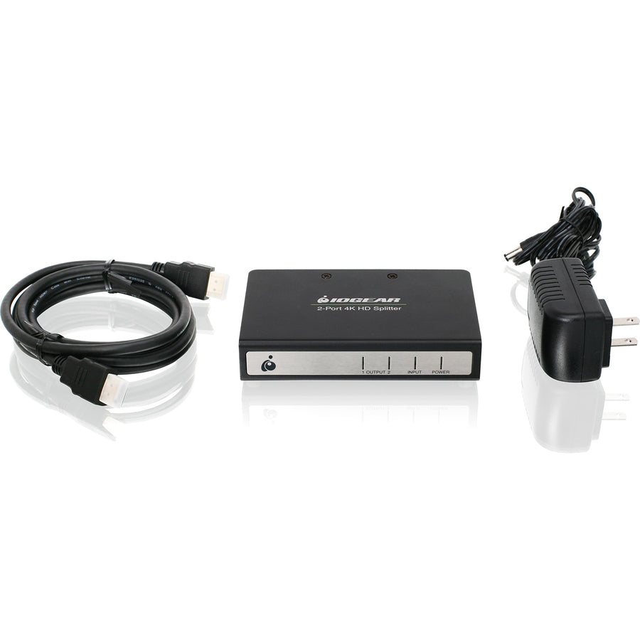 IOGEAR 2-Port Splitter with 4K HDMI Signal Booster GHSP8422B