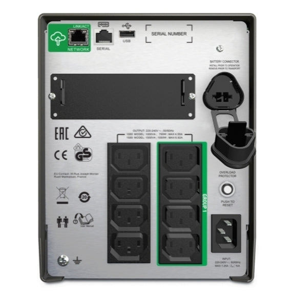 APC by Schneider Electric Smart-UPS 1000VA LCD 230V with SmartConnect SMT1000IC