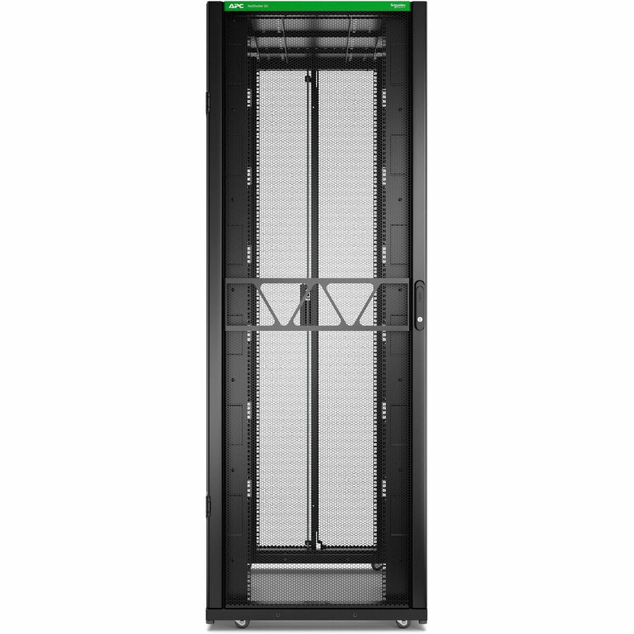 APC by Schneider Electric NetShelter SX Server Rack Gen 2, 45U, 2124H x 750W x 1200D mm, with Sides, Black AR3355B2