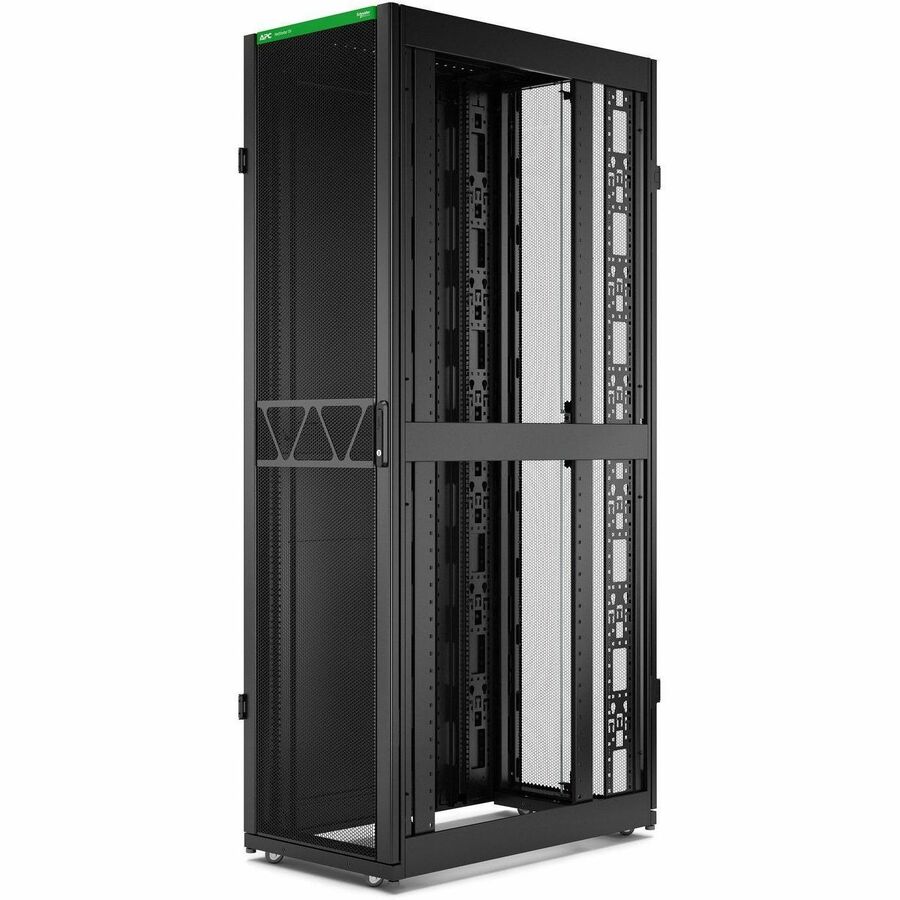 APC by Schneider Electric NetShelter SX Server Rack Gen 2, 48U, 2258H x 600W x 1070D mm, with Sides, Black AR3107B2