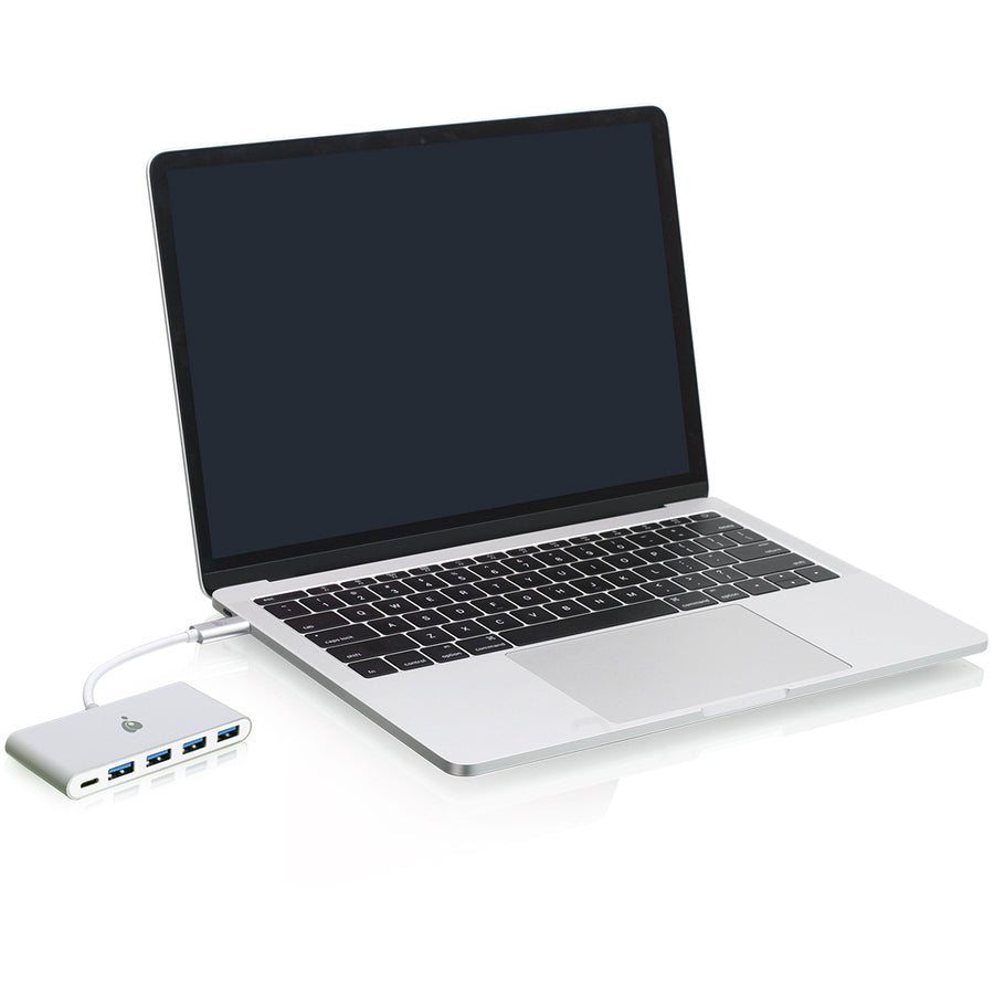 IOGEAR USB-C to 4 Port USB-A Hub with Power Delivery Pass-Through GUH3C4PD