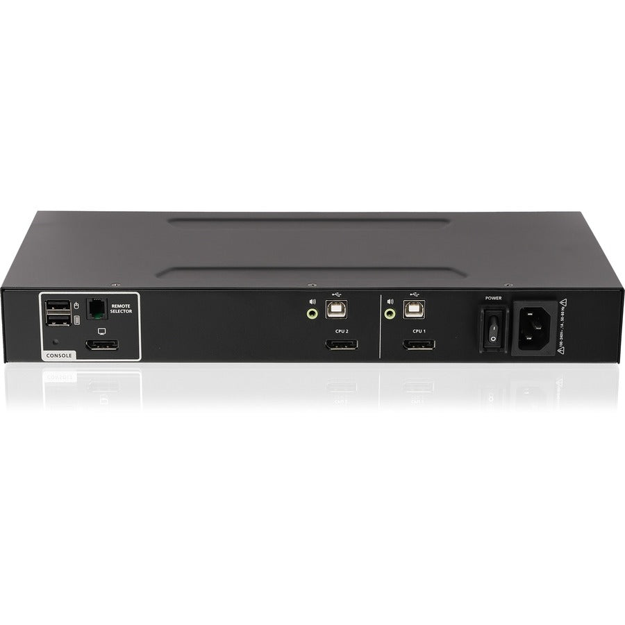 IOGEAR 2-Port Single View DisplayPort KVM Switch w/Audio GCS1412TAA4