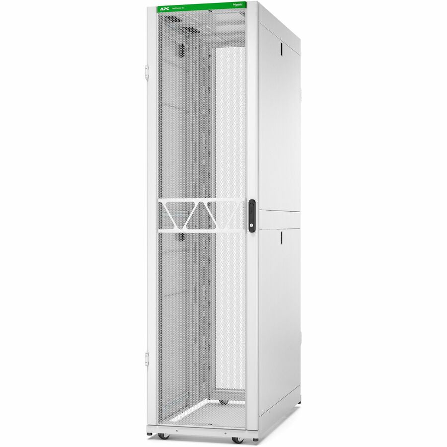 APC by Schneider Electric NetShelter SX Server Rack Gen 2, 48U, 2258H x 600W x 1200D mm, with Sides, White AR3307W2