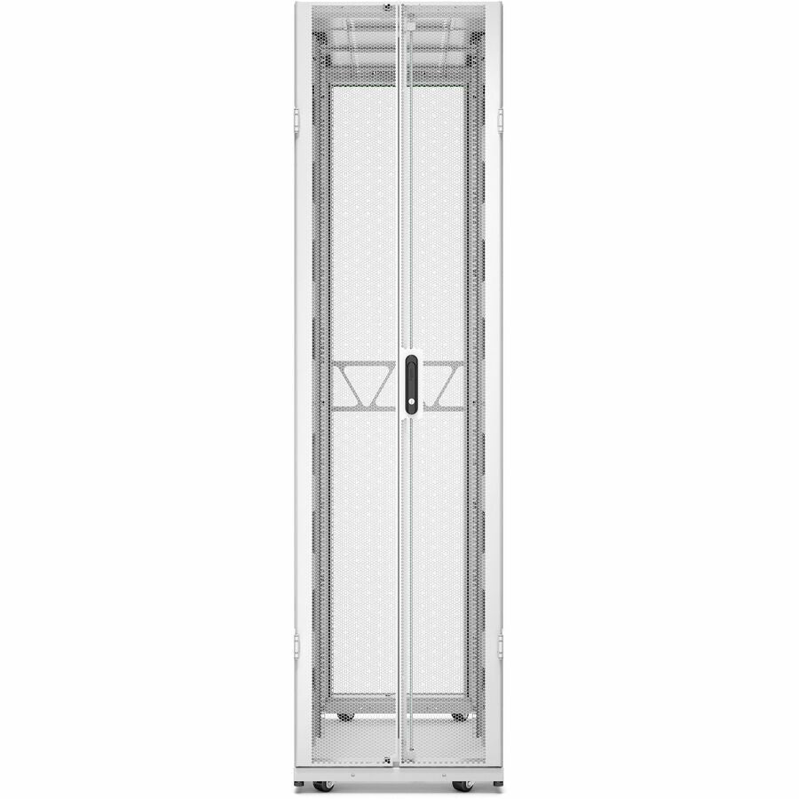 APC by Schneider Electric NetShelter SX Server Rack Gen 2, 48U, 2258H x 600W x 1200D mm, with Sides, White AR3307W2