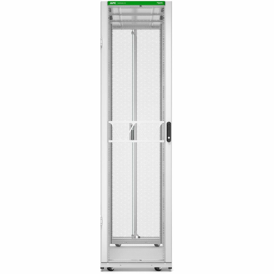 APC by Schneider Electric NetShelter SX Server Rack Gen 2, 48U, 2258H x 600W x 1200D mm, with Sides, White AR3307W2