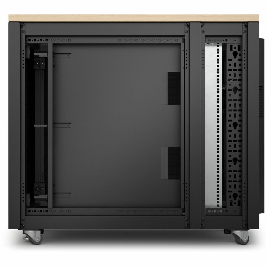 APC by Schneider Electric NetShelter Soundproof, 17U, Server Rack Enclosure, 120V, Maple AR4017A