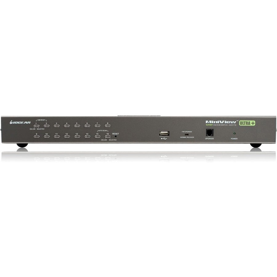 IOGEAR 16-Port USB PS/2 Combo KVM Switch with USB KVM Cables GCS1716KITUTAA