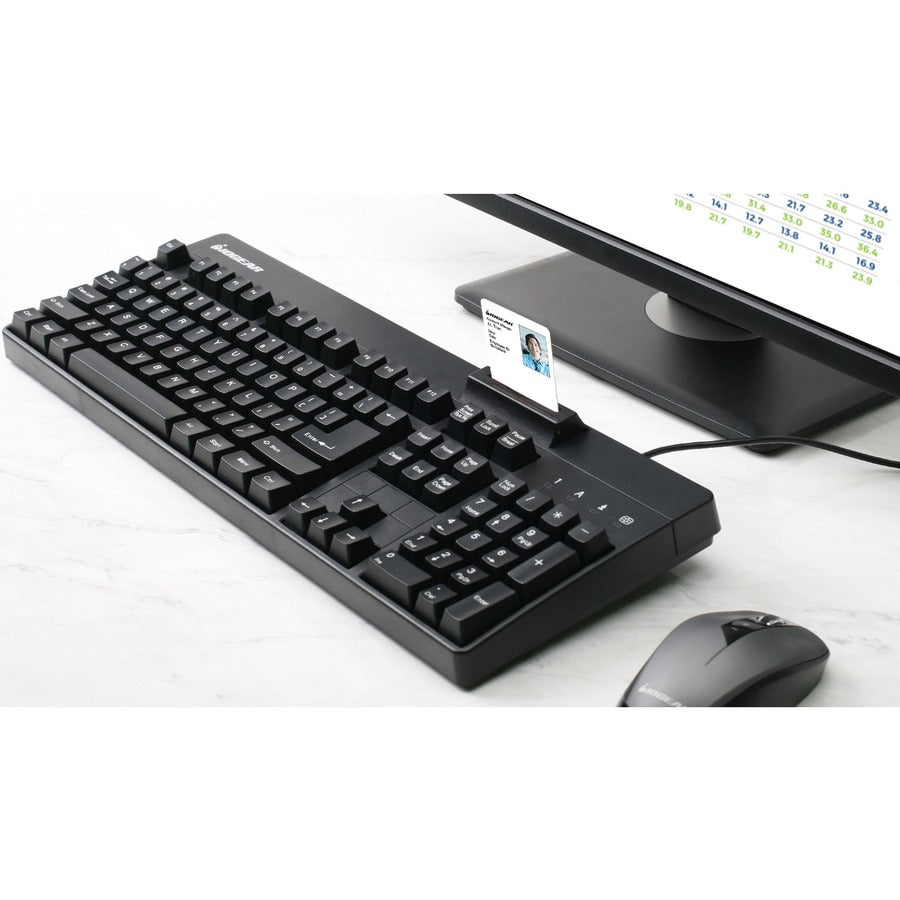 IOGEAR Integrated Keyboard/CAC Reader GKBSR202TAA