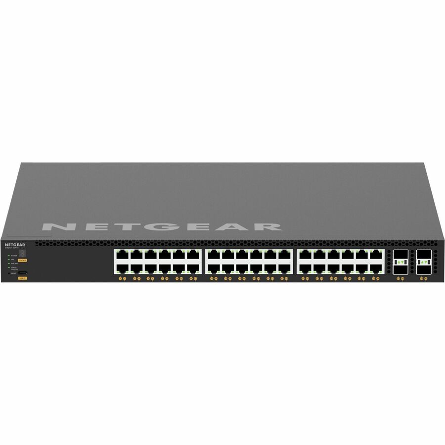 Netgear 36x10G/Multi-Gig PoE++ (280W base, up to 1,760W) and 4xSFP28 25G Managed Switch XSM4340CV-100NES