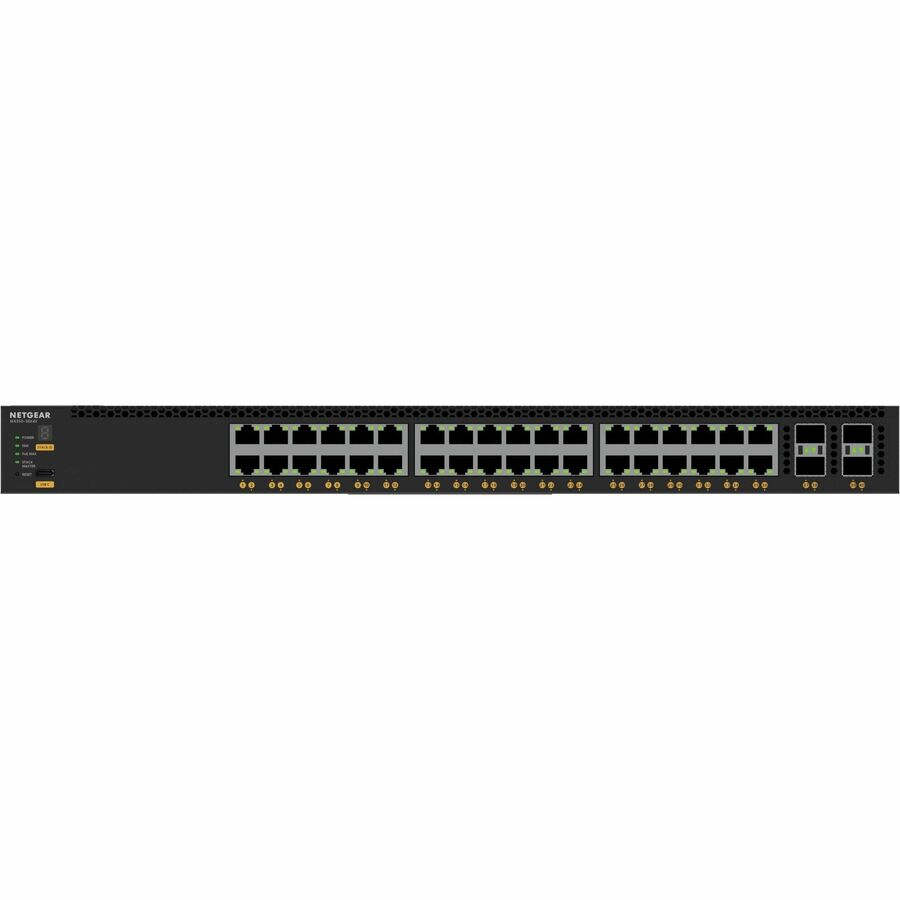 Netgear 36x10G/Multi-Gig PoE++ (280W base, up to 1,760W) and 4xSFP28 25G Managed Switch XSM4340CV-100NES