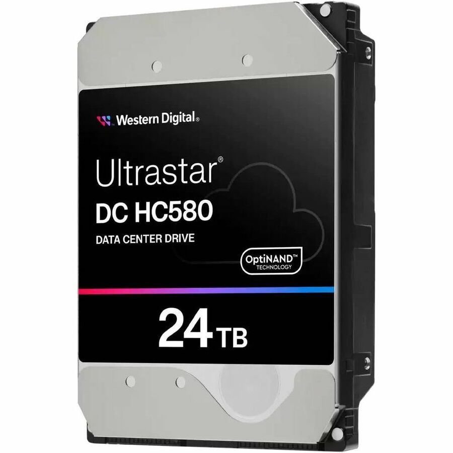 WD Ultrastar DC HC580 WUH722424ALE6L1 24 TB Hard Drive - 3.5" Internal - SATA (SATA/600) - Conventional Magnetic Recording (CMR) Method 0F62795