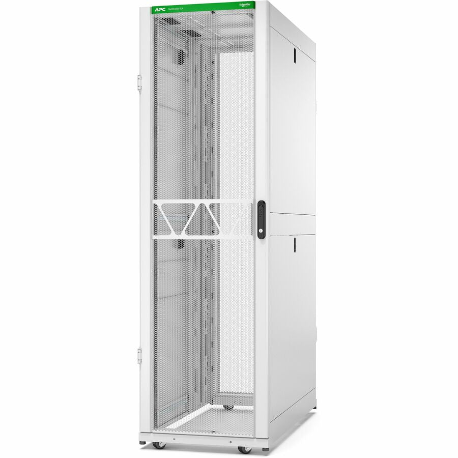 APC by Schneider Electric NetShelter SX Server Rack Gen 2, 42U, 1991H x 600W x 1200D mm, with Sides, White AR3300W2