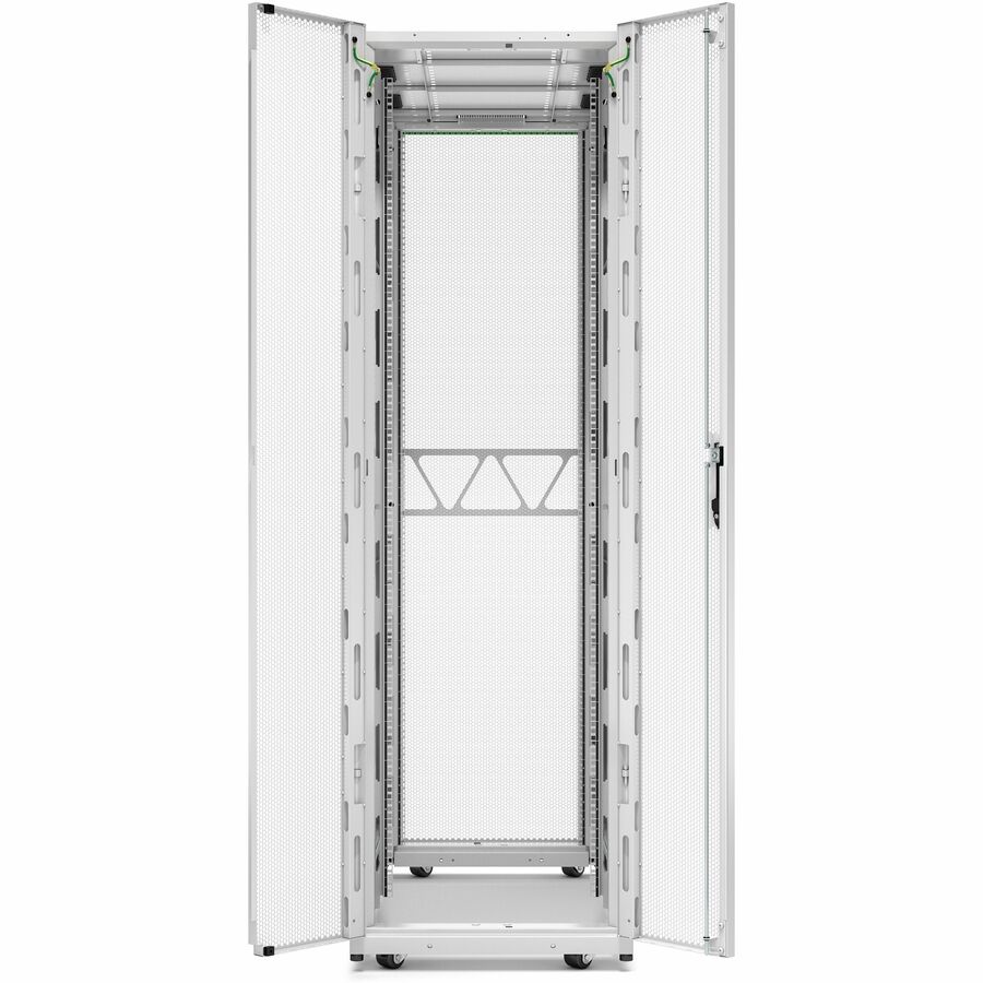 APC by Schneider Electric NetShelter SX Server Rack Gen 2, 42U, 1991H x 600W x 1200D mm, with Sides, White AR3300W2