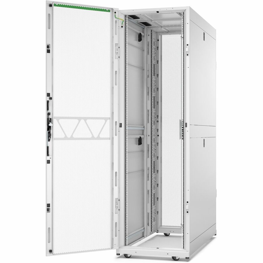 APC by Schneider Electric NetShelter SX Server Rack Gen 2, 42U, 1991H x 600W x 1200D mm, with Sides, White AR3300W2