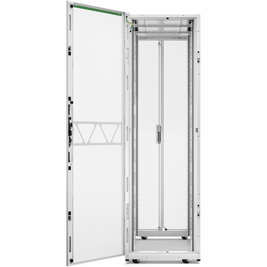 APC by Schneider Electric NetShelter SX Server Rack Gen 2, 42U, 1991H x 600W x 1200D mm, with Sides, White AR3300W2