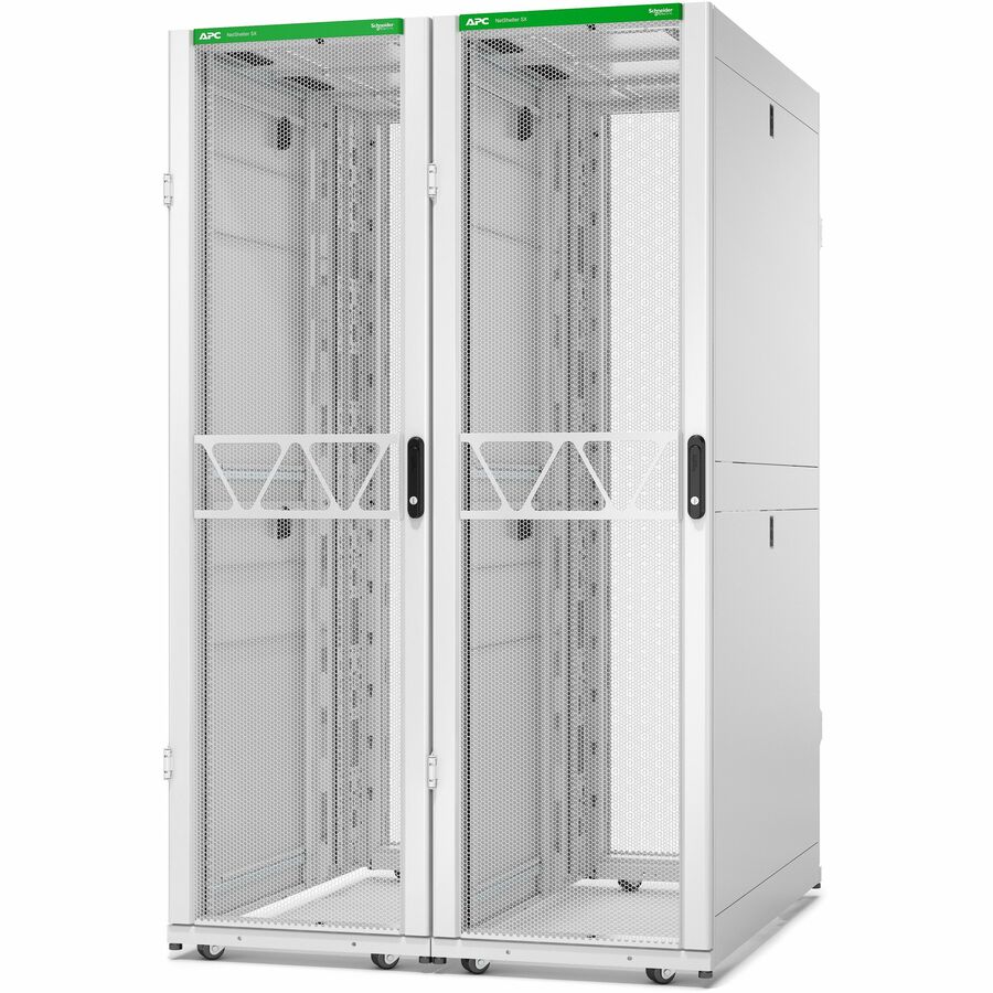 APC by Schneider Electric NetShelter SX Server Rack Gen 2, 42U, 1991H x 600W x 1200D mm, with Sides, White AR3300W2