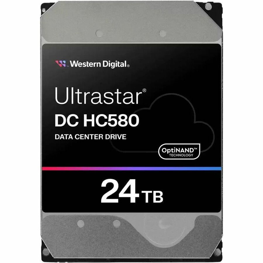 WD Ultrastar DC HC580 0F62802 24 TB Hard Drive - 3.5" Internal - SAS (12Gb/s SAS) - Conventional Magnetic Recording (CMR) Method 0F62802