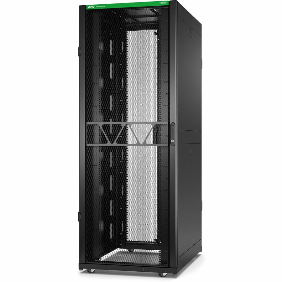 APC by Schneider Electric NetShelter SX Server Rack Gen 2, 42U, 1991H x 750W x 1070D mm, with Sides, Black AR3150B2