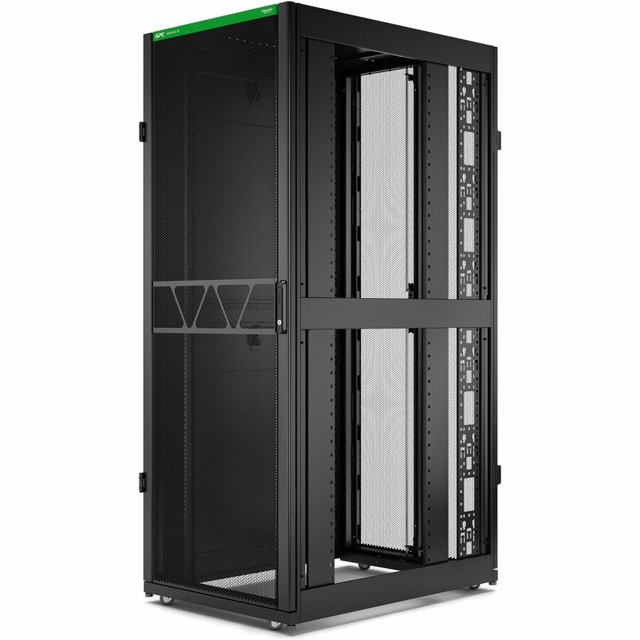 APC by Schneider Electric NetShelter SX Server Rack Gen 2, 42U, 1991H x 750W x 1070D mm, with Sides, Black AR3150B2