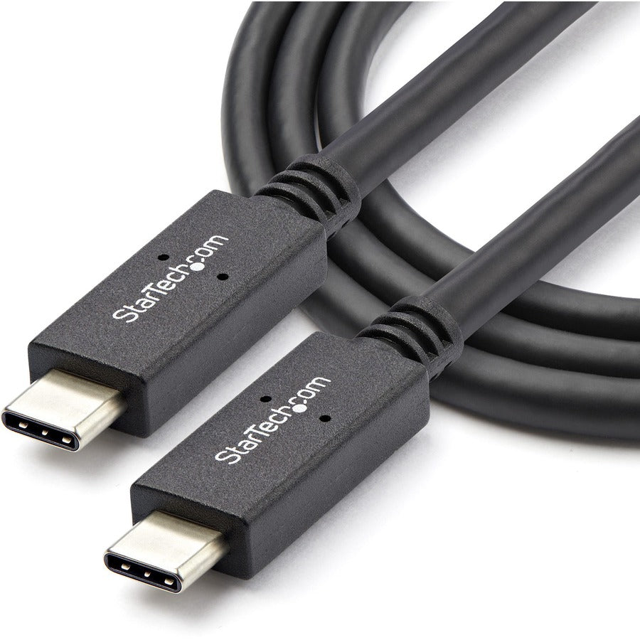 StarTech.com 1m 3 ft USB C Cable with Power Delivery (5A) - M/M - USB 3.1 (10Gbps) - USB-IF Certified - USB Type C Cable - USB 3.2 Gen 2 USB31C5C1M